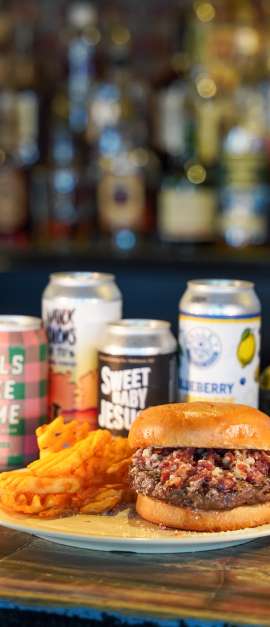 Dew Drop Inn Bacon Butter Parm Burger